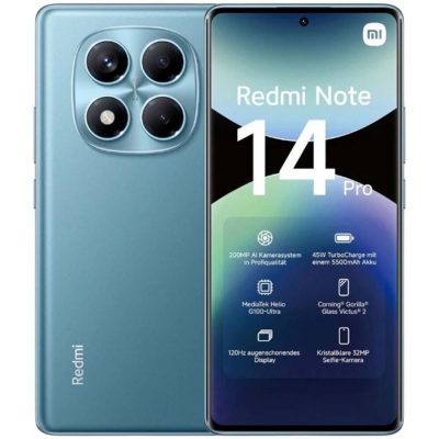 Смартфон Xiaomi Redmi Note 14 Pro 12+256Gb голубой (MZB0IWERU)