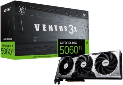 Видеокарта MSI nVidia GeForce RTX 5060 TI 16G VENTUS 3X OC