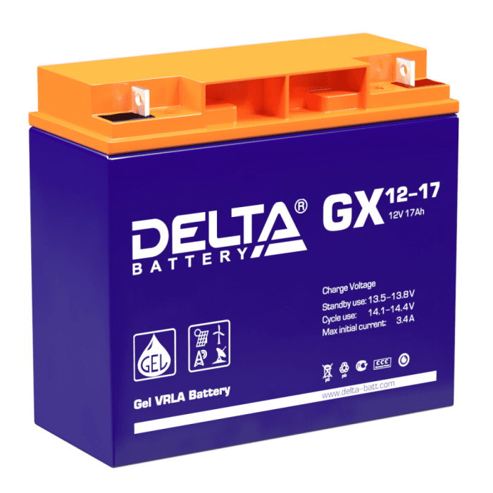Аккумулятор Delta GX 12-17