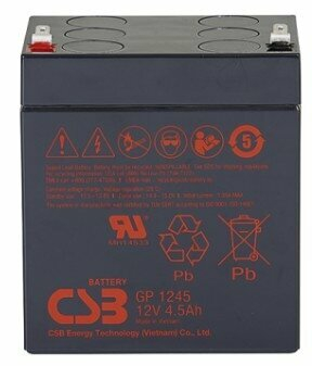 Аккумулятор CSB 12V 4,5Ah (GP1245 F2)